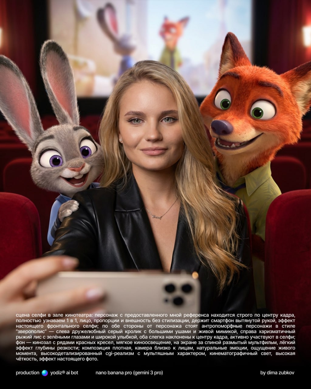 Селфи в кинотеатре со Зверополисом