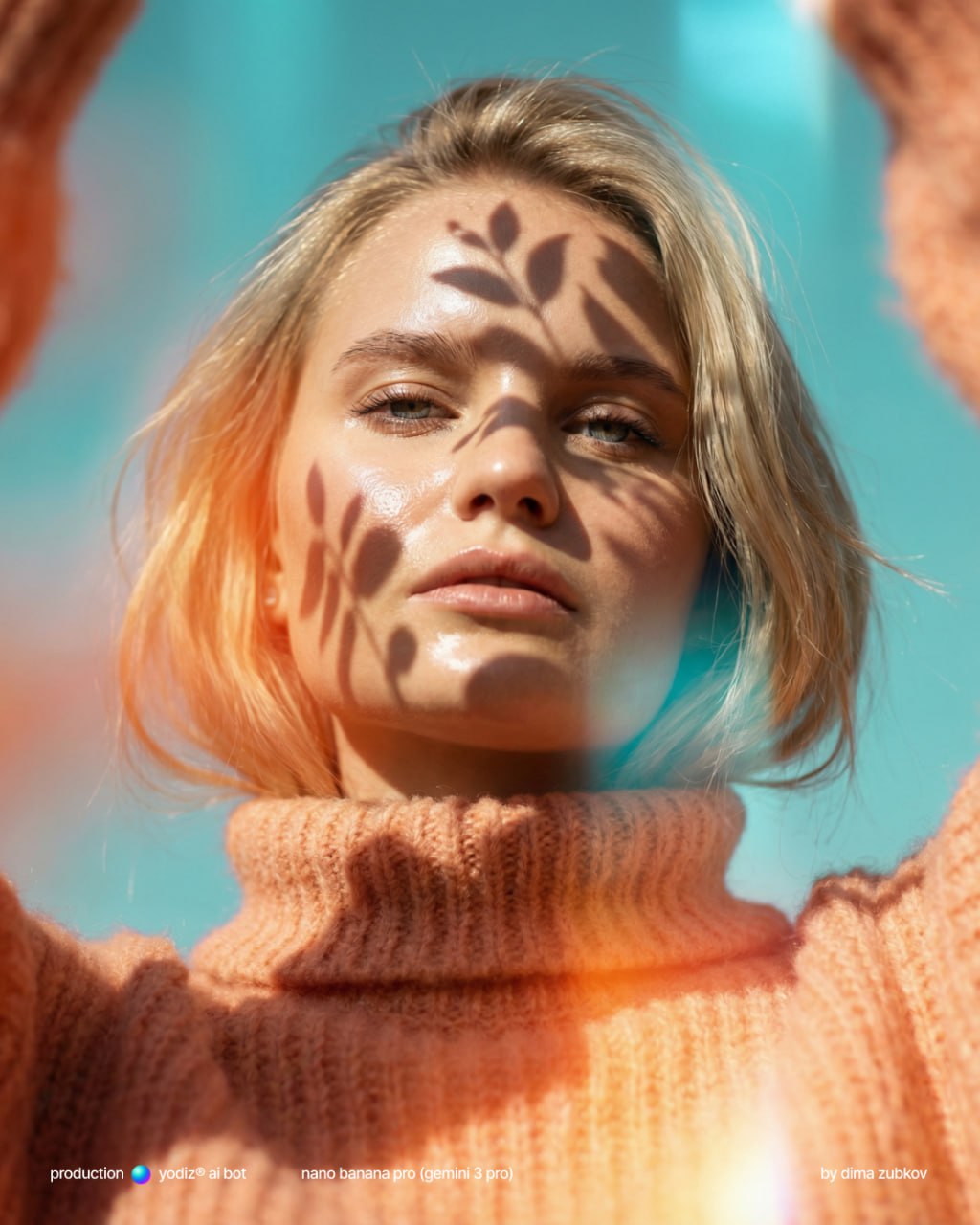 Промпт для нейрофото: портрет с эффектами пленки