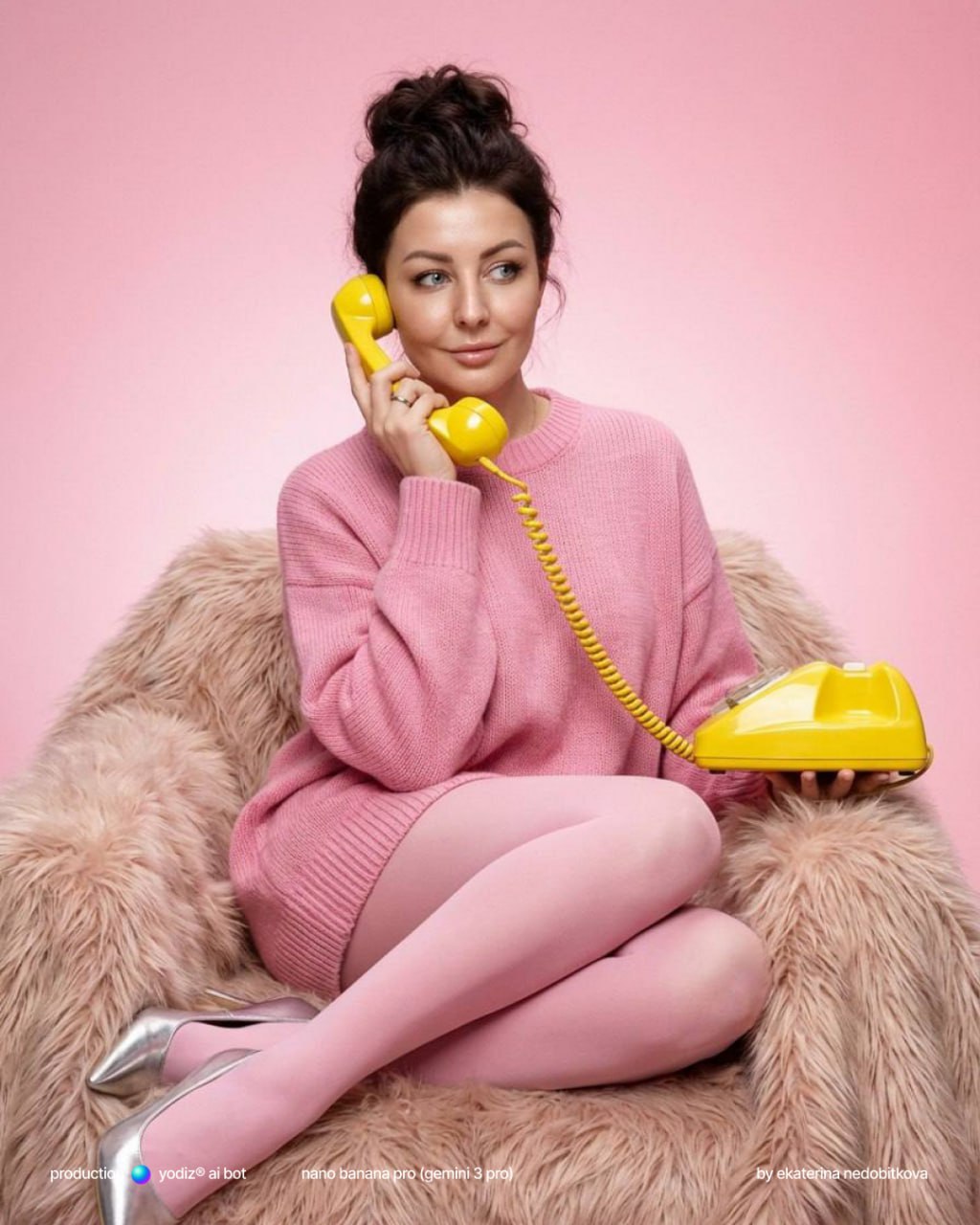 Промпт для нейрофото: high-fashion портрет