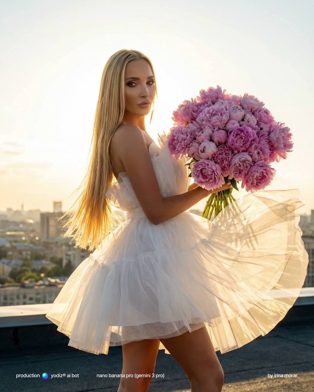 Промпт для нейрофото: смелая фотосессия на крыше