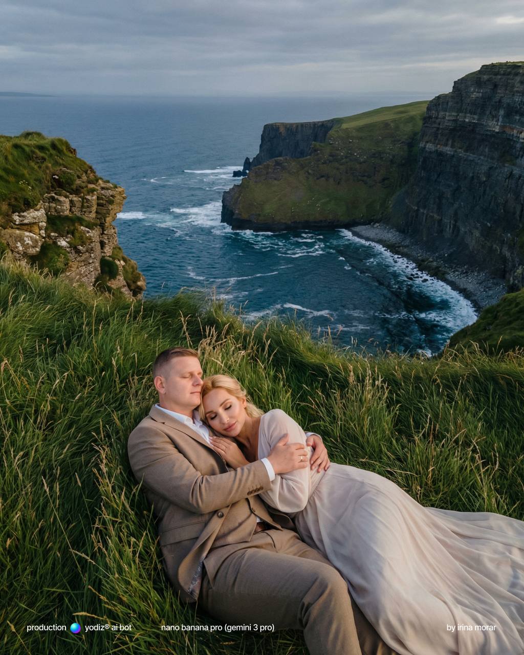 Нейрофотосессия: романтика на утёсах у океана