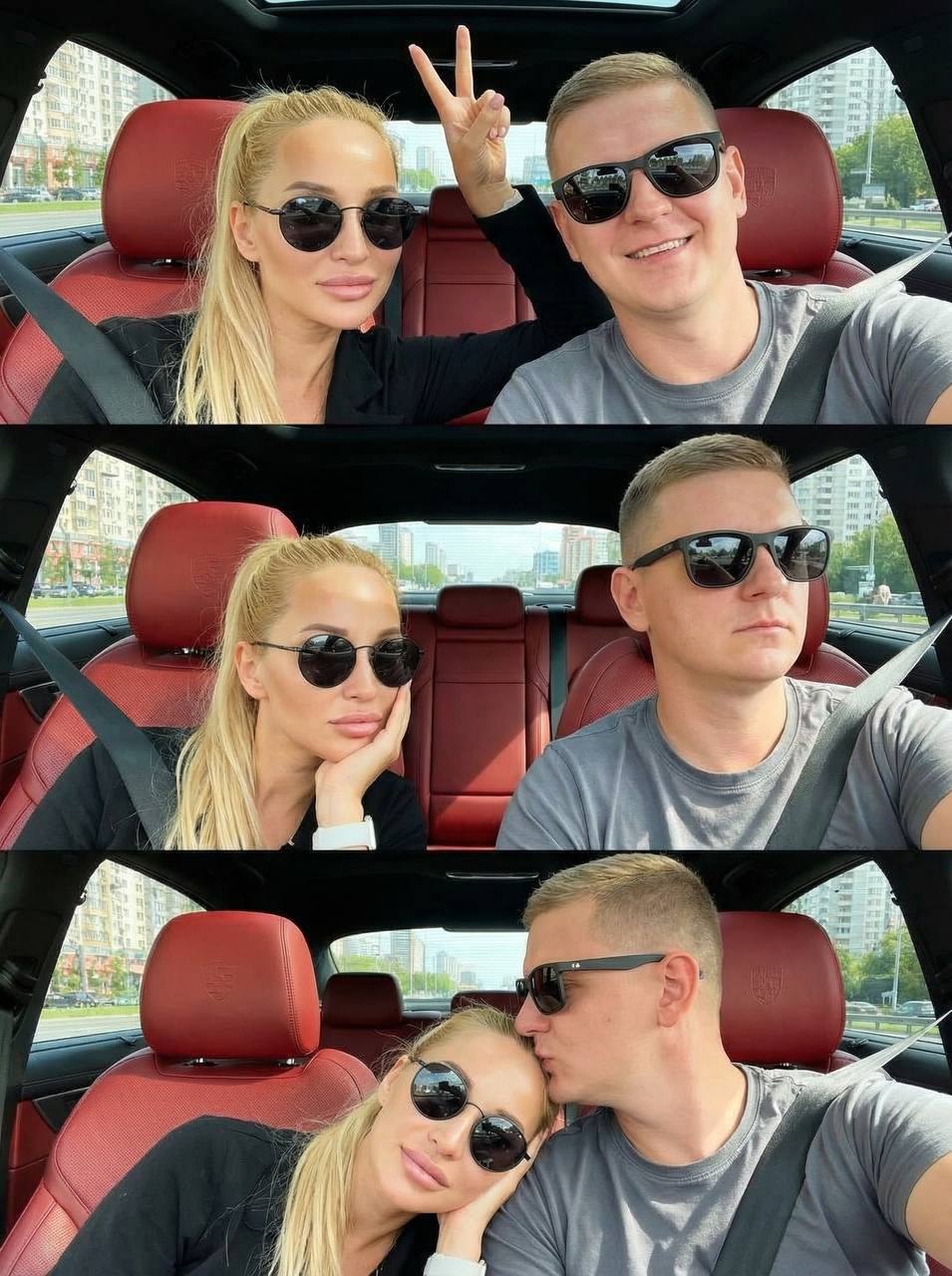 Нейрофотосессия: стильная пара в современном авто