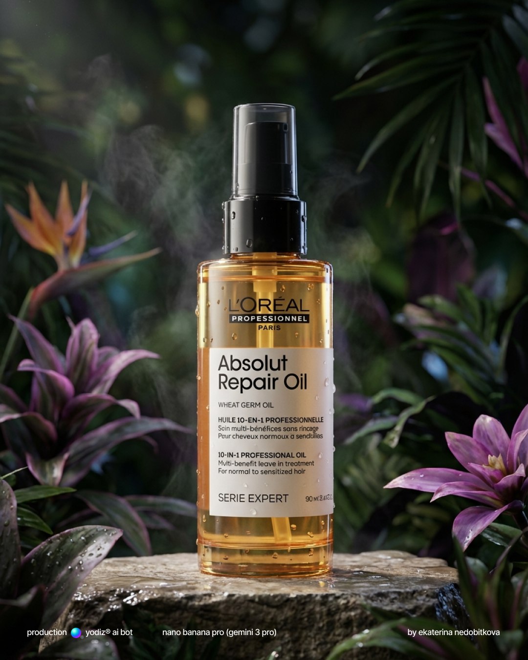 Нейрофото: фотореалистичный продукт в джунглях