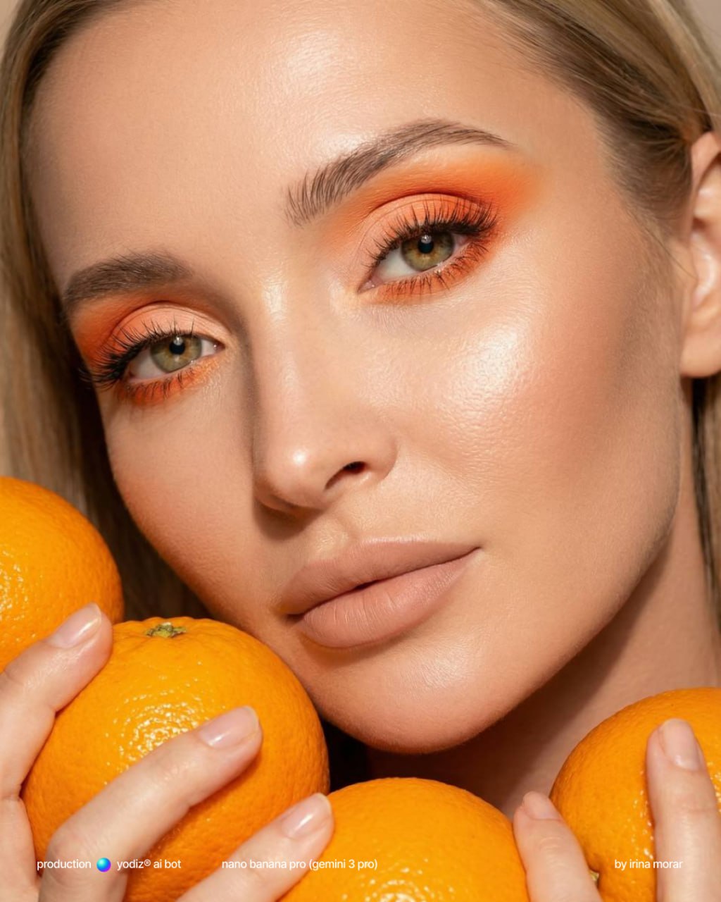 Нейрофотосессия: бьюти-портрет с апельсинами