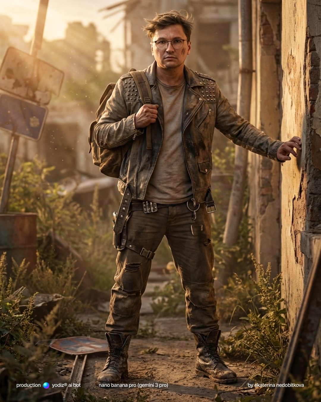 Нейрофотосессия: персонаж в постапокалиптическом мире