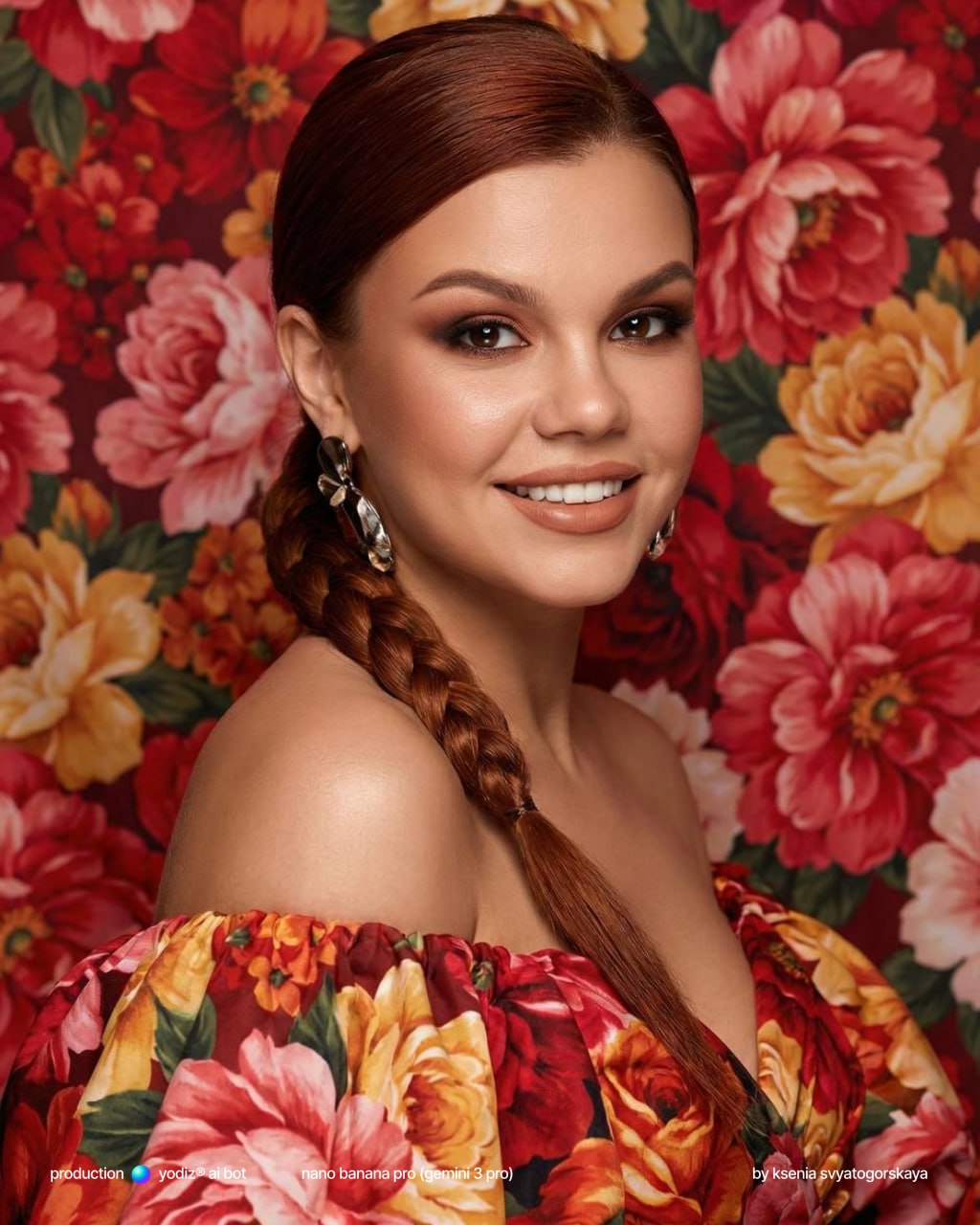 Нейрофотосессия: fashion-портрет в цветочной эстетике