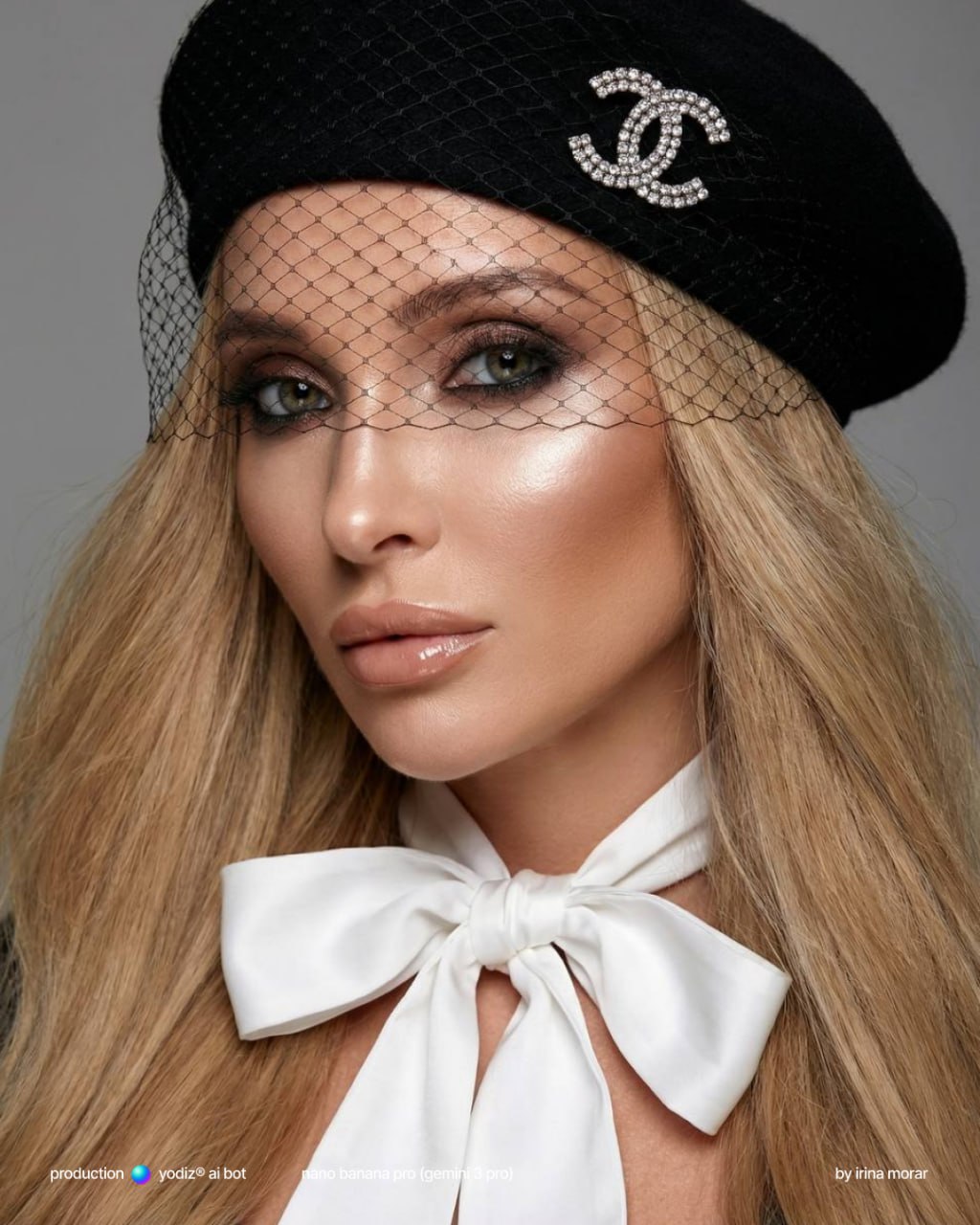 Нейрофотосессия: гламурный портрет в стиле Chanel
