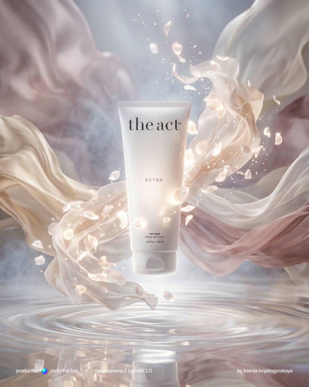 Нейрофотосессия: люксовая реклама продукта в пастельных тонах