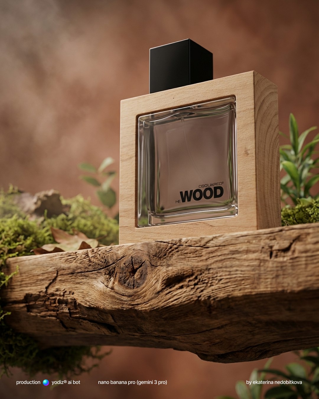 Нейрофото: реклама премиального товара с низкого ракурса